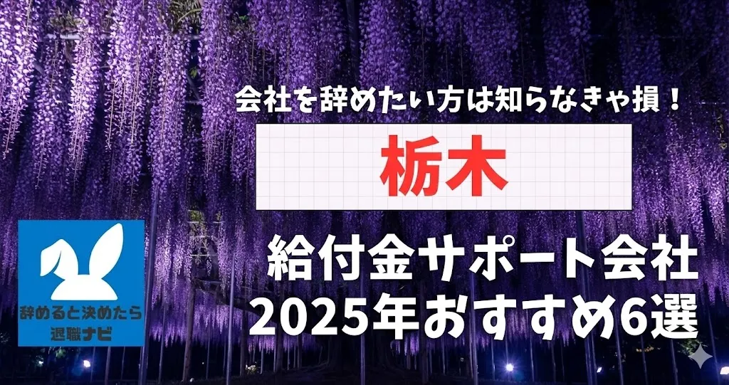 【リベ大両学長イチ押し】栃木の退職×社会保険給付金サポート会社おすすめ6選の評判は？口コミ・メリット・デメリットを徹底解説！