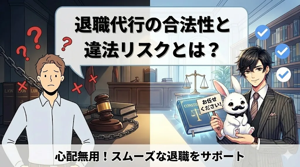 退職代行の合法性と違法リスクとは？｜弁護士に相談すべきケースと会社対応・手順を解説【2025年最新版】