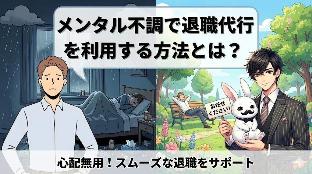 メンタル不調で退職代行を利用する方法とは？｜トラブルを防ぐ進め方と手順を解説【2025年最新版】