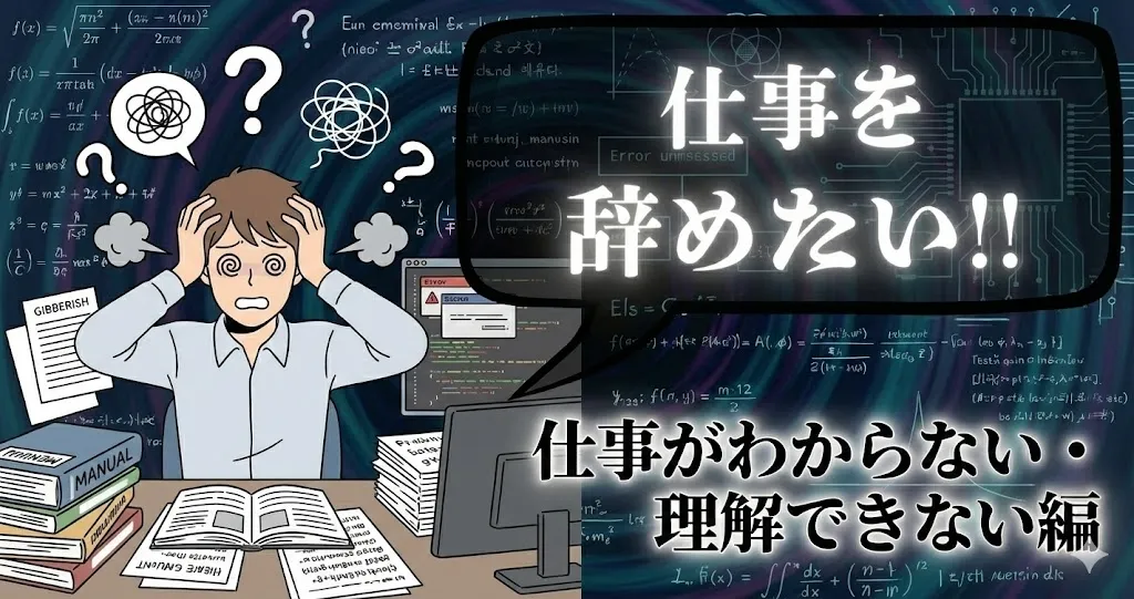 仕事がわからない・理解できない…辞めたい時どうする？対処法とキャリアを守る転職の考え方を解説【2025年最新版】
