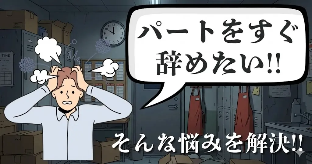 パートをすぐ辞めたい人必見！即日で辞める理由は？伝え方・退職手順・注意点を徹底解説【2025年最新版】