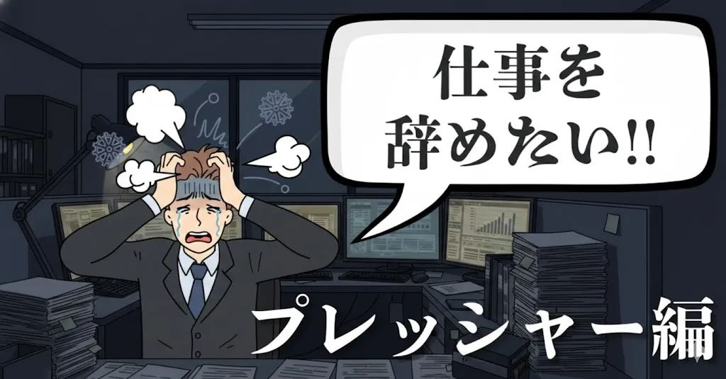 仕事のプレッシャーで辞めたい…限界を感じた時の解決法は？円満退職の進め方を徹底解説【2025年最新版】