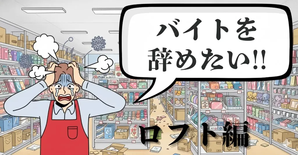 ロフトのバイトを辞めたい…評判や辞める理由は？おすすめ退職手順と円満のコツを徹底解説【2025年最新版】