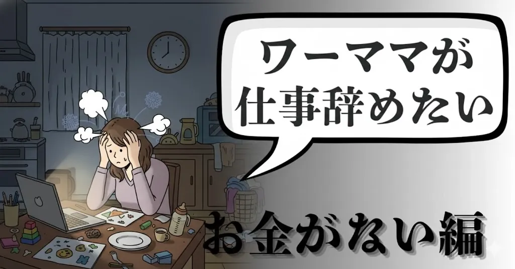 ワーママが仕事を辞めたい時、お金がない危機の出口戦略とは？現実的な対処法を徹底解説【2025年最新版】