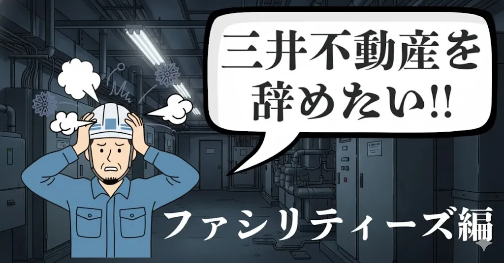 三井不動産ファシリティーズを辞めたい…理由や評判は？離職率とおすすめ退職・就活の進め方を解説【2025年最新版】
