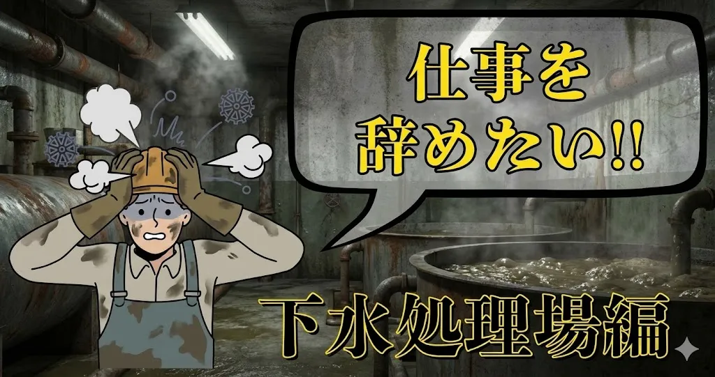 下水処理場で働いてるけど辞めたい…どうすればいい？おすすめ負担軽減法と円満退職手順を徹底解説【2025年最新版】