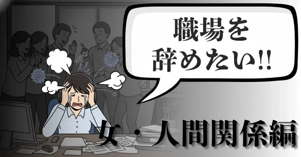 仕事の人間関係に疲れた…職場を辞めたい女性必見！職場での対応・対処法は？後悔しないキャリアの築き方【2025年最新版】