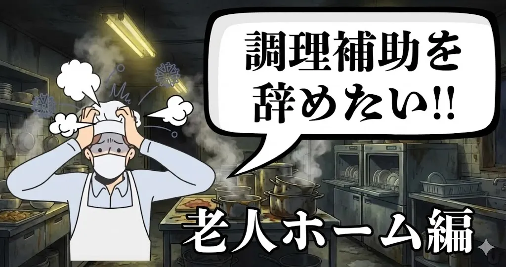 老人ホームの調理補助を辞めたい…理由と負担軽減方法は？おすすめ退職手順と調理師との関わり方も解説【2025年最新版】