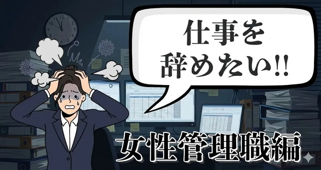 女性管理職が辞めたいと感じたら…辞める？現実解と出口戦略を解説【2025年最新版】