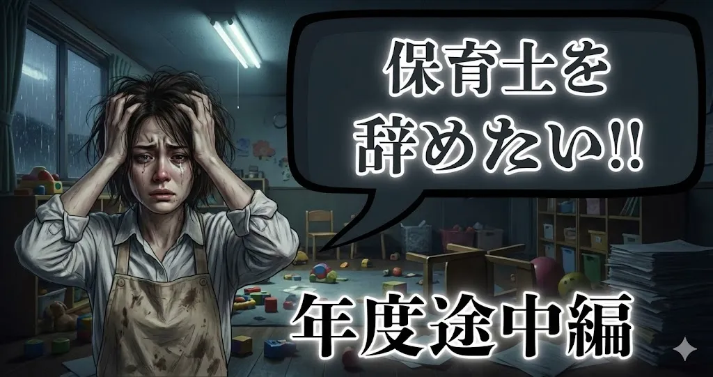 保育士を年度途中で辞めたい…理由や転職のタイミングは？伝え方テンプレと円満退職の手順を徹底解説【2025年最新版】