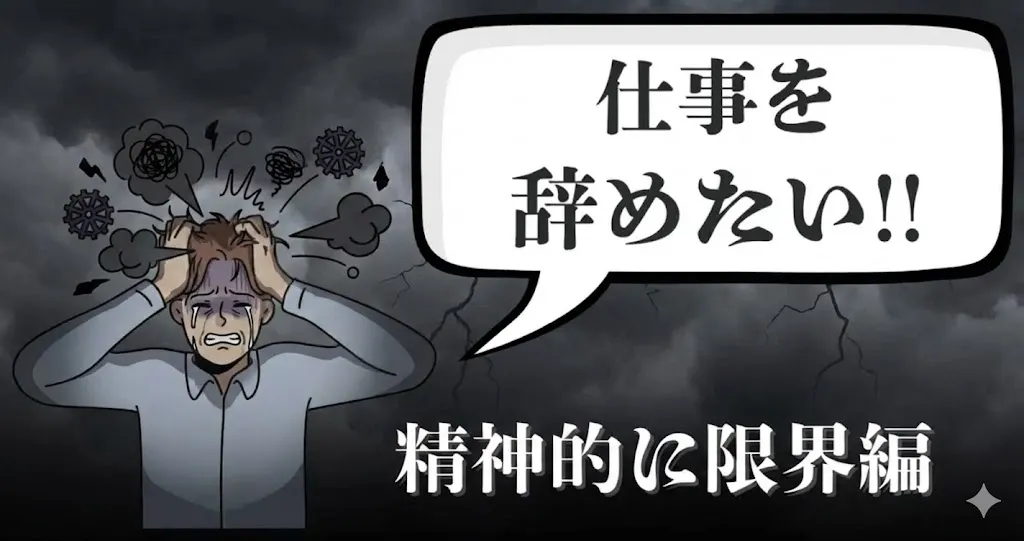 精神的に限界…仕事を辞めたいと感じた時どうすべき？心的ストレスの理由と退職・休職の対処法を紹介【2025年最新版】