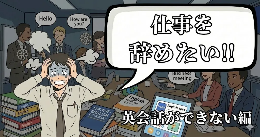 英語・英会話ができなくて仕事が辛い…それは致命的？辞めたい人の転職対処法とキャリアの立て直し方を解説【2025年最新版】