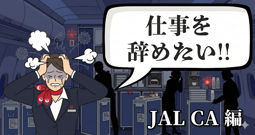 JALのCAを辞めたいのは贅沢？時差ボケの実態と給付金で地上へ着陸する方法を解説！
