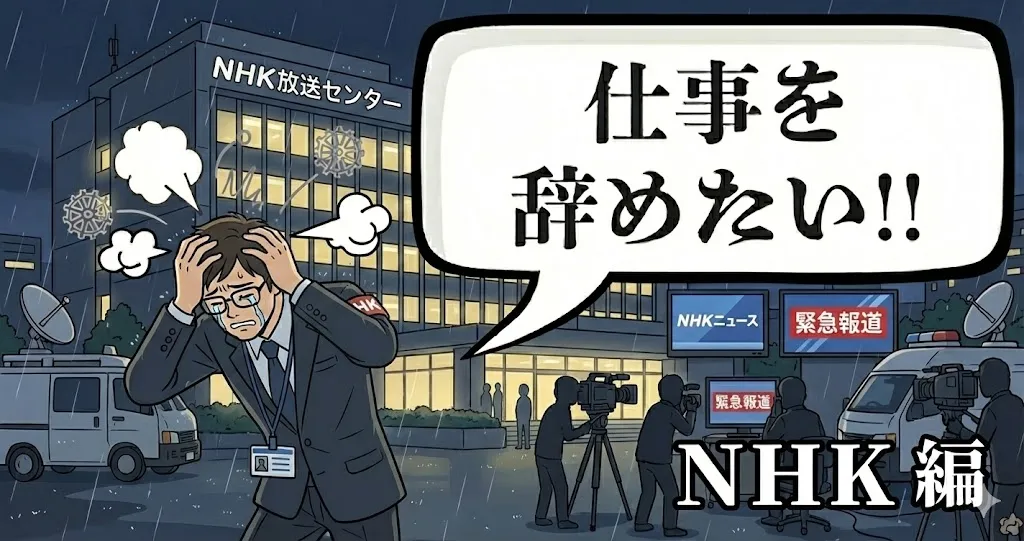 NHKを辞めたいのは甘え?転勤や引き止めも退職代行と給付金で安全に突破する秘策を解説!