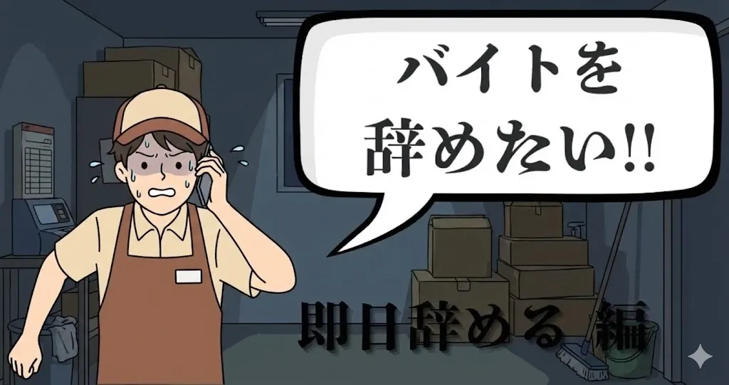 バイトを即日辞めたい！バックレずに安全に辞める方法とおすすめ退職代行15選