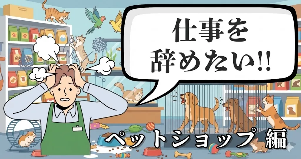 ペットショップを辞めたい！動物好きなのに「もう限界」な理由と即日脱出できる解決策を徹底解説