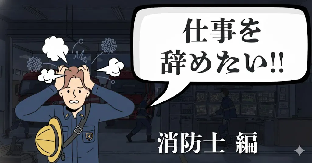 消防士を辞めたい人へ。過酷な実態から後悔せず転職・退職するための完全ガイドを解説！