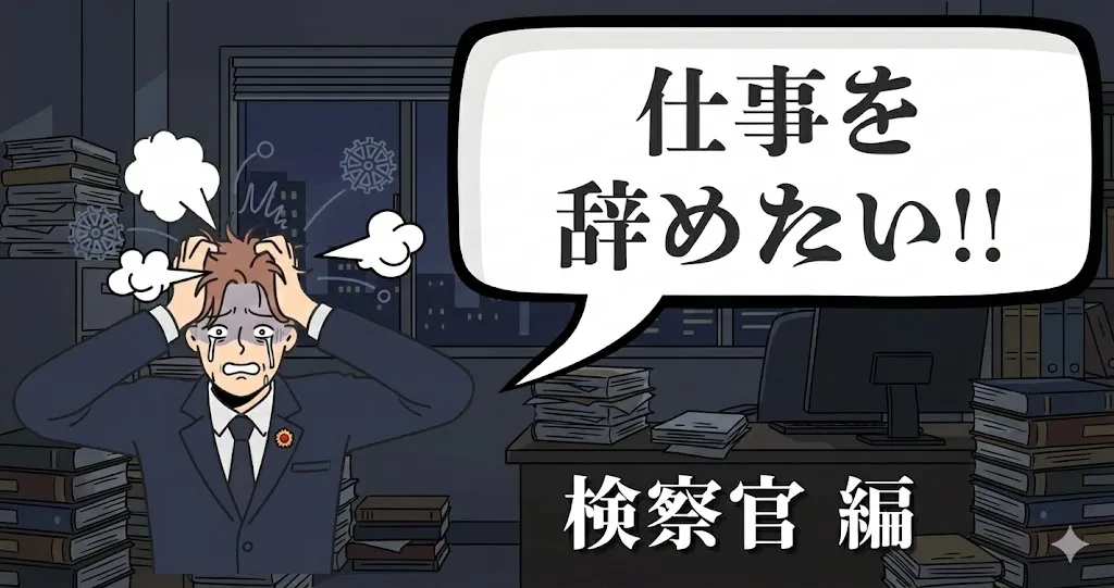 検察官を辞めたいのは甘え？激務の実態と後悔しない退職・転職方法を徹底解説