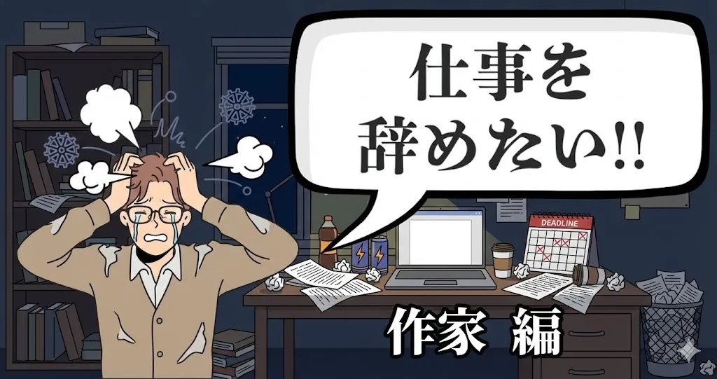 作家を辞めたいのは逃げ？連載の縛りも退職代行と給付金で安全に解消しリスタートする秘策を解説！