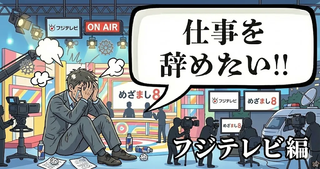 フジテレビを辞めたいのは甘えじゃない！激務の実態と給付金で人生を再起動する方法とは？